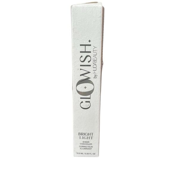 GloWish Bright Light 00 Huda Beauty Hydrating Sheer Concealer 00 porcelain .35ML - Picture 1 of 8